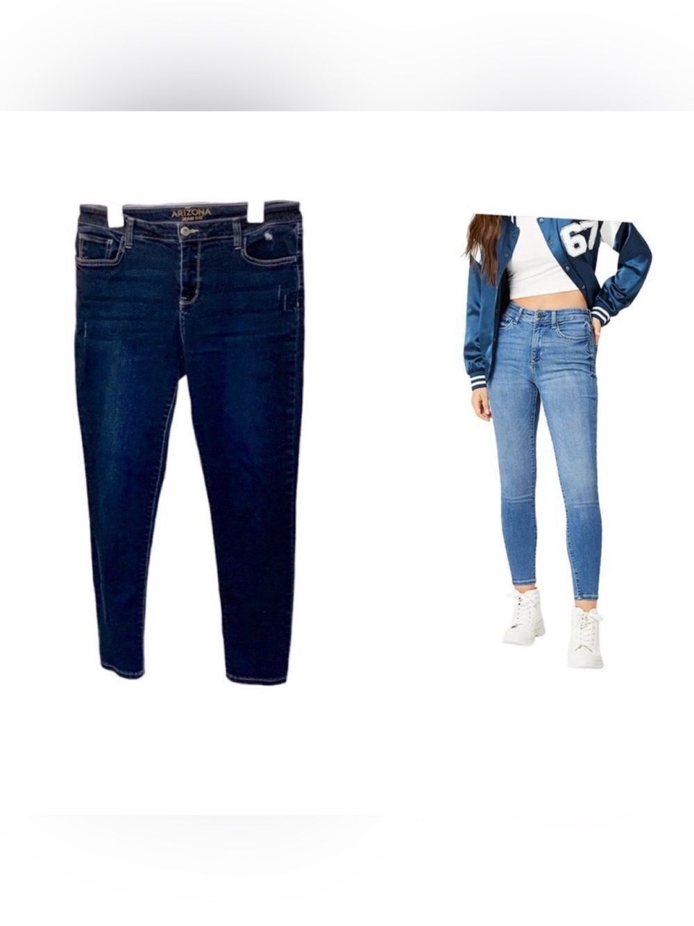 ARIZONA Jean Company | Dark Wash Women’s Stretch Denim Jeggings Jeans
